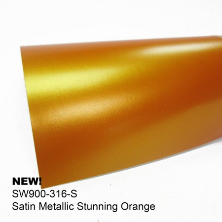 Avery Satin Metallic-Stunning Orange金秋橙